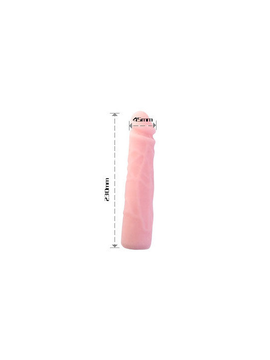 BAILE - DILDO SILICONA TACTO PIEL REALÍSTICO 23 CM