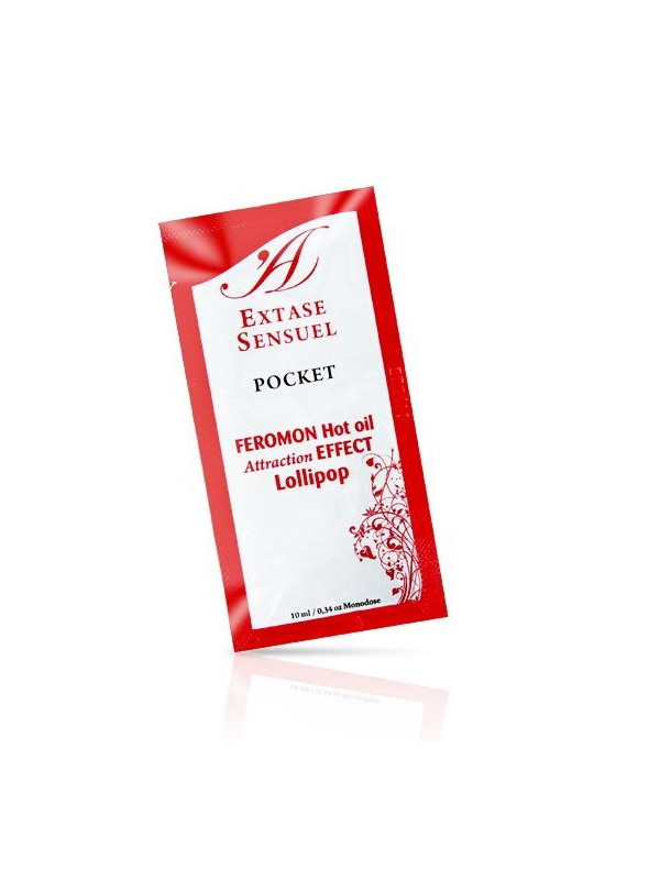 EXTASE SENSUAL - ACEITE MASAJE EFECTO CALOR FEROMONAS PIRULETA 10 ML