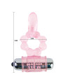 BAILE - ANILLO SILICONA 10 RITMOS LENGUA CON VIBRACIÓN ROSA