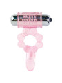 BAILE - ANILLO SILICONA 10 RITMOS LENGUA CON VIBRACIÓN ROSA