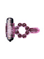 BAILE - ANILLO SILICONA 10 RITMOS LENGUA CON VIBRACIÓN ROSA