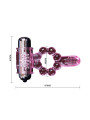 BAILE - ANILLO SILICONA 10 RITMOS LENGUA CON VIBRACIÓN ROSA