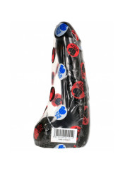 ALL BLACK - DILDO REALÍSTICO NEGRO SUAVE 20 CM