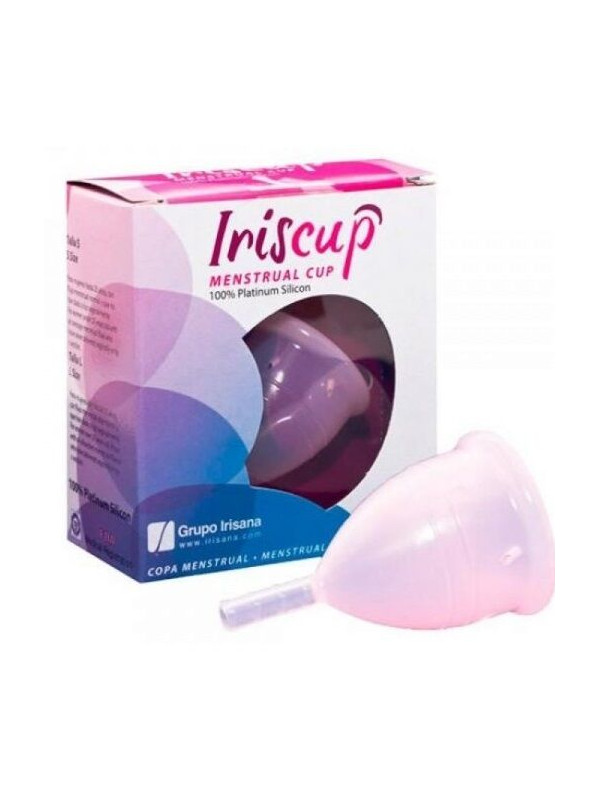 IRISCUP - COPA MESTRUAL ROSA PEQUEÑA + BOLSA ESTERILIZADORA GRATIS