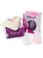 IRISCUP - COPA MESTRUAL ROSA PEQUEÑA + BOLSA ESTERILIZADORA GRATIS