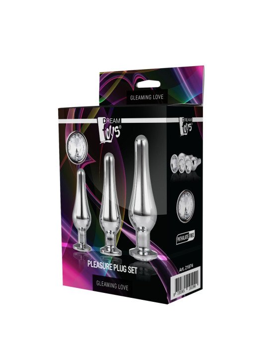 Plug Anal Dream Toys Gleaming Love Plateado