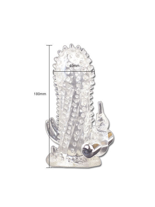 BAILE - BRAVE MAN EXTENSIÓN PENE VIBRADOR RABBIT