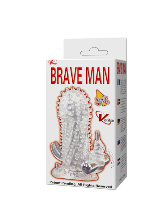 BAILE - BRAVE MAN EXTENSIÓN PENE VIBRADOR RABBIT