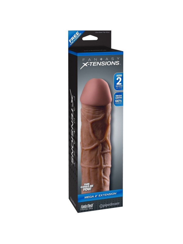 FANTASY X- TENSIONS - MEGA 2 EXTENSIÓN MARRÓN PARA EL PENE