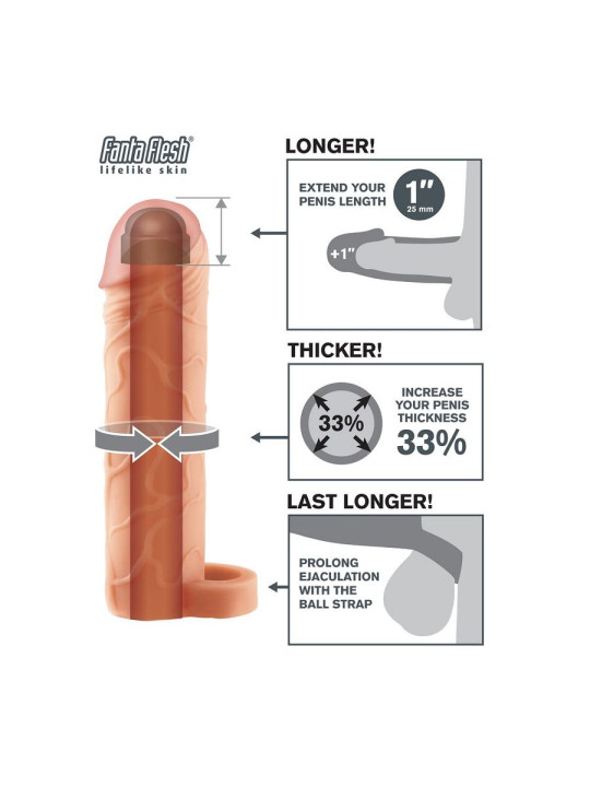 FANTASY X- TENSIONS - PERFECT 1 EXTENSIÓN PENE CON CORREA