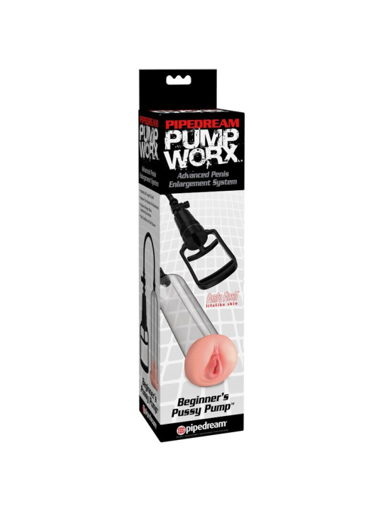 PUMP WORX - BOMBA DE ERECCIÓN CON VAGINA PARA PRINCIPIANTES