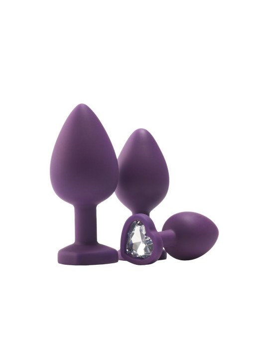 Plug Anal Dream Toys Flirts Morado 3 Piezas