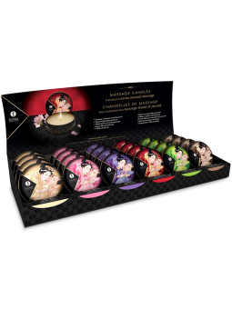 SHUNGA - MINI CARESS BY CANDLELIGHT DISPLAY + VELAS MASAJE 24 UDS