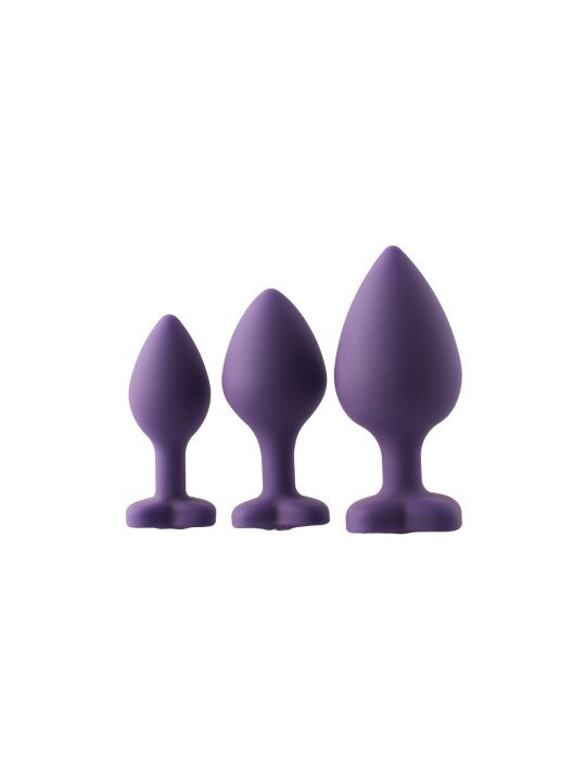Plug Anal Dream Toys Flirts Morado 3 Piezas