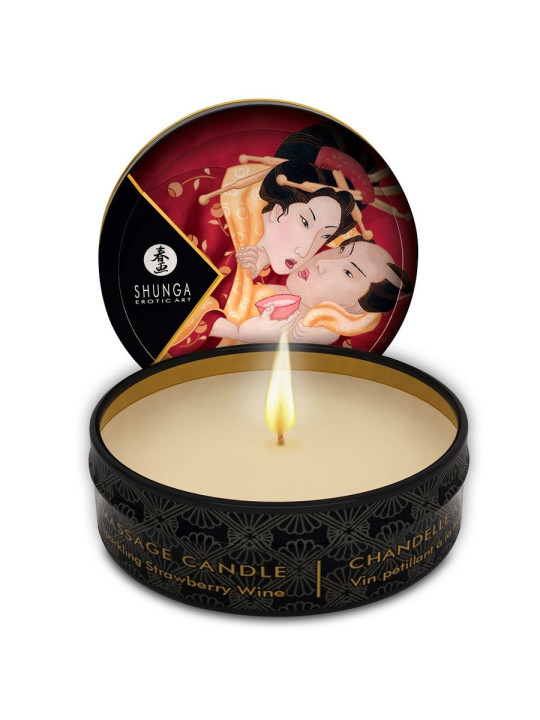 SHUNGA - MINI CARESS BY CANDLELIGHT DISPLAY + VELAS MASAJE 24 UDS