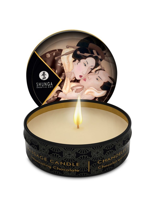 SHUNGA - MINI CARESS BY CANDLELIGHT DISPLAY + VELAS MASAJE 24 UDS