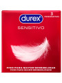 DUREX - PRESERVATIVOS SENSITIVO 3 UNIDADES