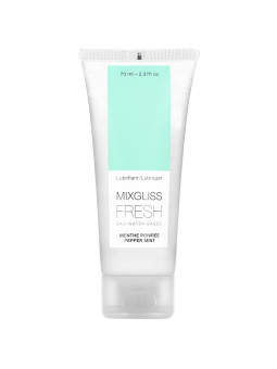 MIXGLISS - LUBRICANTE BASE AGUA EFECTO FRIO SABOR A MENTA 70 ML