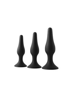 Plug Anal Dream Toys Fantasstic Negro 3 Piezas