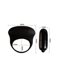 PRETTY LOVE - BERTRAM ANILLO VIBRADOR NEGRO