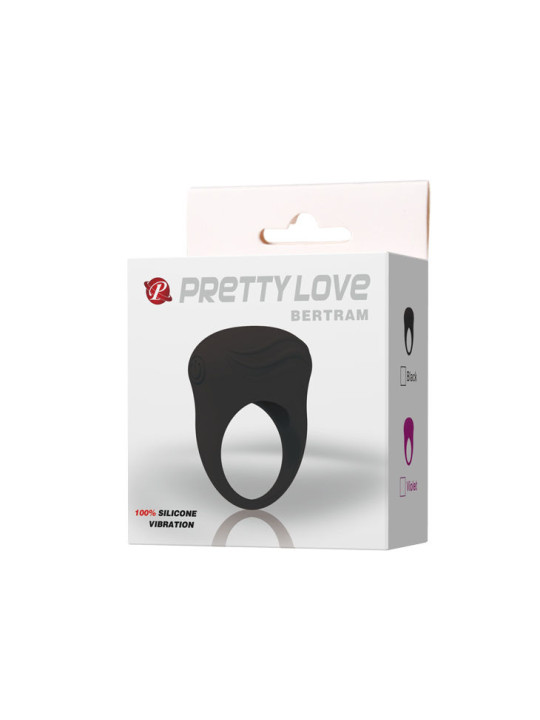 PRETTY LOVE - BERTRAM ANILLO VIBRADOR NEGRO