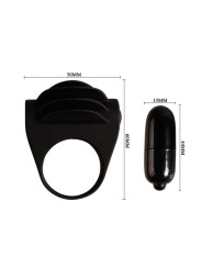 PRETTY LOVE - CHESTER ANILLO VIBRADOR NEGRO