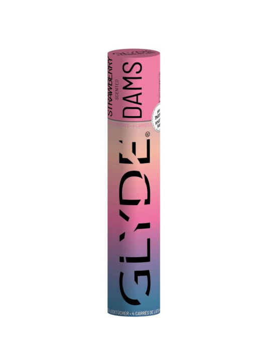Sheer Glyde Dams: láminas de látex sabor fresa