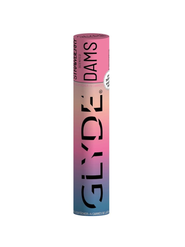 Sheer Glyde Dams: láminas de látex sabor fresa