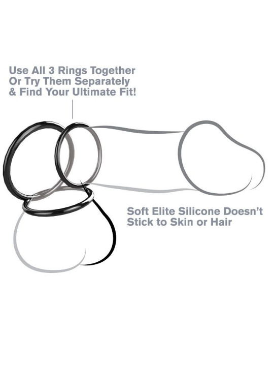 FANTASY C-RINGZ - SET ANILLAS SILICONA STAMINA