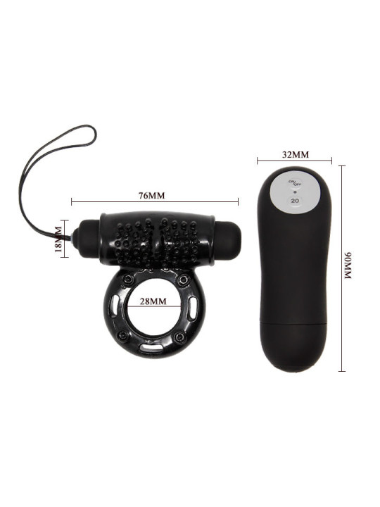 BAILE - ANILLO CONTROL REMOTO NEGRO 20V