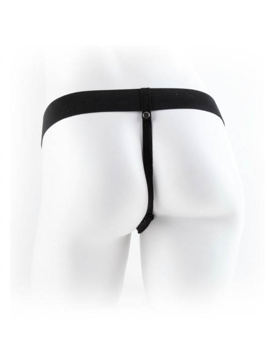 FETISH FANTASY SERIES - 9 ARNÉS CON TESTÍCULOS HUECO MAN 22.9 CM MARRÓN