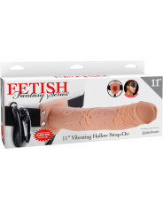 FETISH FANTASY SERIES - 11 ARNES VIBRADOR CON TESTICULOS HUECO MAN 27.9 CM NATURAL