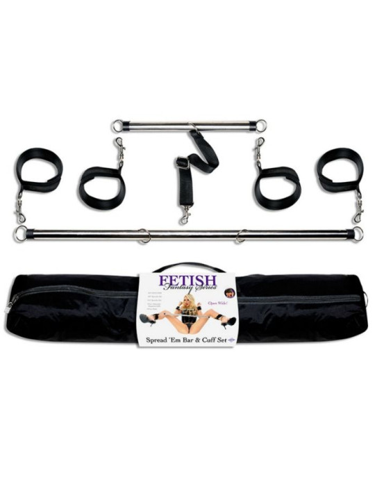 FETISH FANTASY SERIES - SET RESTRICCION BARRAS Y ESPOSAS FETISH