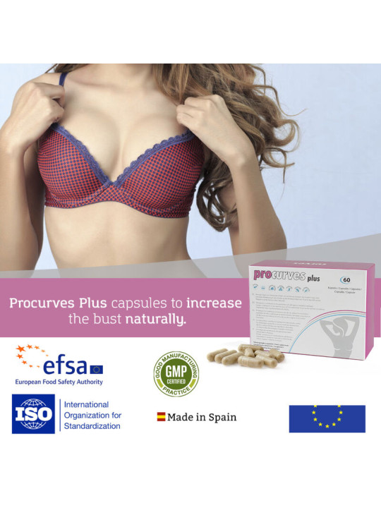 Procurves Plus – Complemento alimenticio para aumentar el pecho de forma natural