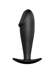 PRETTY LOVE - PLUG ANAL SILICONA FORMA PENE NEGRO