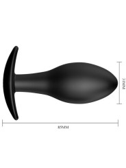 PRETTY LOVE - PLUG ANAL SILICONA ANCLA 8.5 CM NEGRO