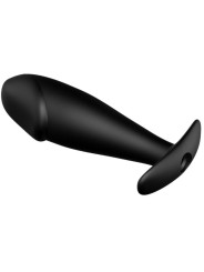 PRETTY LOVE - PLUG ANAL SILICONA FORMA PENE Y 12 MODOS VIBRACIÓN NEGRO