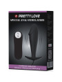 PRETTY LOVE - PLUG ANAL SILICONA FORMA PENE Y 12 MODOS VIBRACIÓN NEGRO