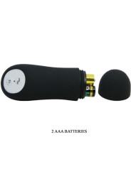 PRETTY LOVE - PLUG ANAL SILICONA ESTIMULACIÓN EXTRA Y 12 MODOS VIBRACIÓN NEGRO CONTROL REMOTO