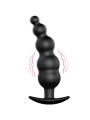 PRETTY LOVE - PLUG ANAL SILICONA ESTIMULACIÓN EXTRA Y 12 MODOS VIBRACIÓN NEGRO CONTROL REMOTO