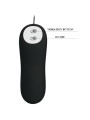 PRETTY LOVE - PLUG ANAL SILICONA FORMA ANCLA 12 MODOS VIBRACIÓN NEGRO