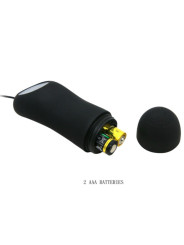 PRETTY LOVE - PLUG ANAL SILICONA 12 MODOS VIBRACIÓN NEGRO