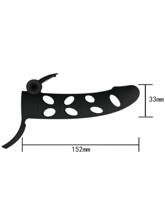 PRETTY LOVE - FUNDA SILICONA CON VIBRACIÓN 15.2 CM