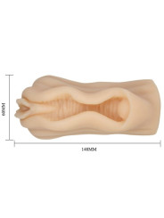 BAILE - MINI MASTURBADOR MASCULINO DISEÑO LABIOS VAGINA