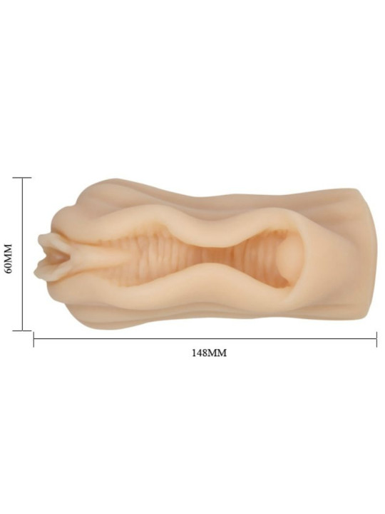 BAILE - MINI MASTURBADOR MASCULINO DISEÑO LABIOS VAGINA