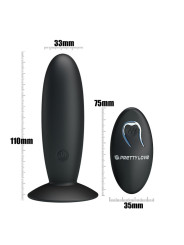 PRETTY LOVE - PLUG ANAL RECARGABLE CON VIBRACIÓN Y MANDO