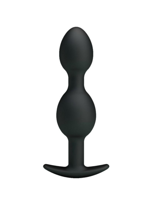 PRETTY LOVE - BOLAS ANALES SILICONA 12.5 CM NEGRO