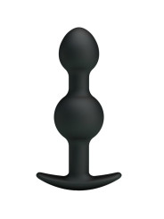 PRETTY LOVE - BOLAS ANALES SILICONA ESTIMULACION ESPECIAL 10.3 CM NEGRO