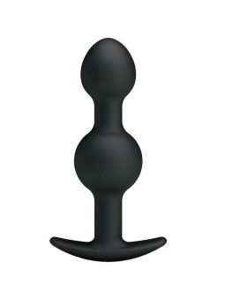 PRETTY LOVE - BOLAS ANALES SILICONA ESTIMULACION ESPECIAL 10.3 CM NEGRO