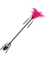 SECRETPLAY - FUSTA & PLUMA NEGRO Y FUCSIA